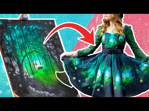 I turned a painting into a dress