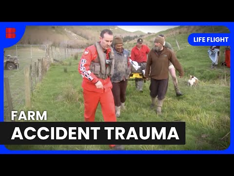 Head Trauma on a Remote Farm - Life Flight - Medical Documentary