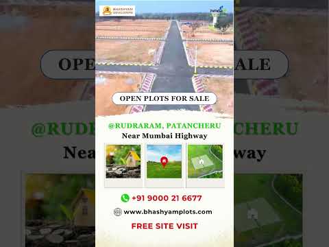 Open plots for sale in Rudraram, Patancheru | Near Mumbai Highway | Call : 9000 21 6677  #bhashyam