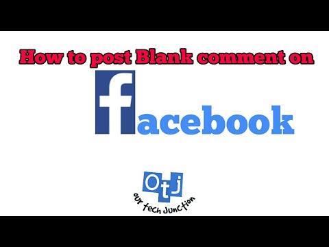 How to post Blank comment on Facebook  फेसबुक पर बिलकुल खाली या blank comment कैसे करे