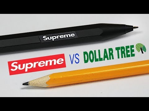 $80 SUPREME PENCIL vs $0 DOLLAR STORE PENCIL: Which is Worth the Money?