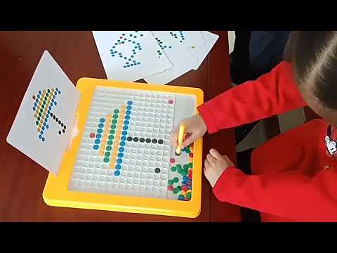 Doodle Board with Magnetic Pen and Beads Montessori Preschool Educational Travel Toy #kidstoys