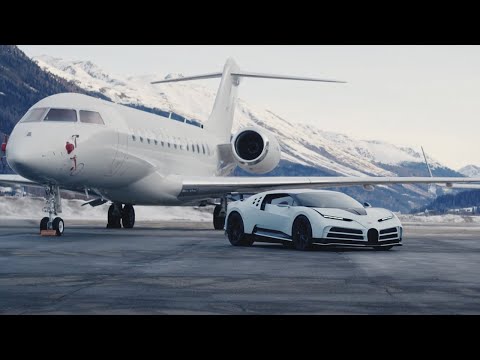 BUGATTI CENTODIECI: A Day at Engadin Airport