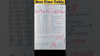 Best 📌 Time Table 📌 All SSC Exam   #shortfeed #shortvideo #exam #ssc #sscchsl