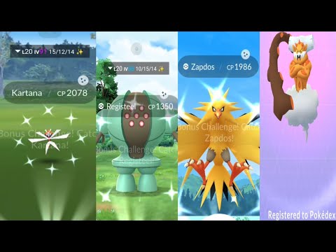 Got shiny Legendaries , shiny Kartana, Registeel, zapdos, Landorus #pokemongo