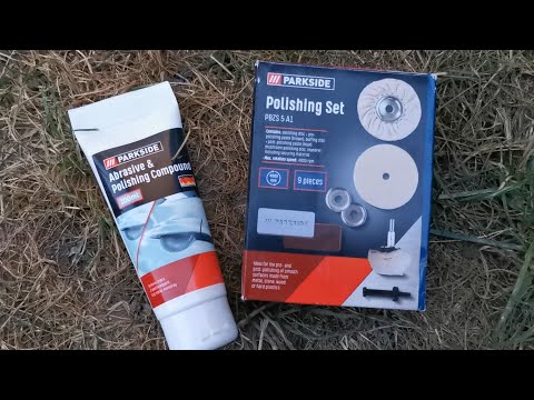 Parkside Abrasive & Polishing Compound & Polishing Set (from Lidl or Kaufland) - unboxing and test