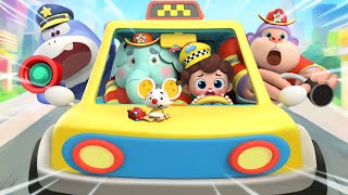 Taxi Rescue Song | Cars Rescues | Fireman, Policeman | Nursery Rhymes & Kids Songs | BabyBus