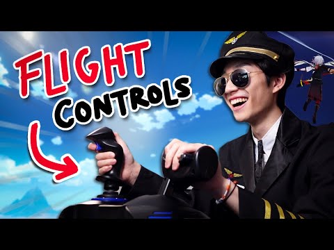 I Beat Genshin Impact With Flight Controls…