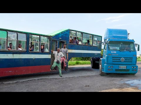 How Passengers Ride the Weirdest Bus in Cuba