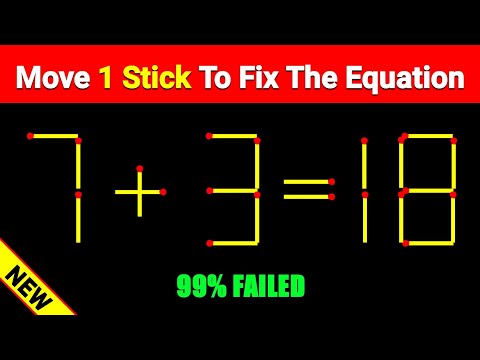 If you are genius solve this || Matchstick puzzle || Ep : 33