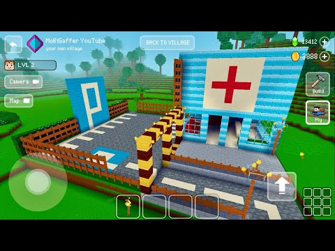 Block Craft 3D: Crafting Gameplay #4307 | Hospital 🏥 with Car Parking