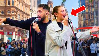 Two WORLD-FAMOUS Buskers in One EPIC Performance | Sam Smith - Lay Me Down