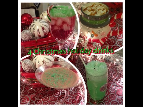 4 Christmas and Holiday Cocktail Drinks / Punch Recipes