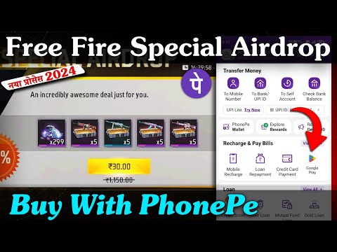 PhonePe Se Airdrop Buy kaise kare | How To Buy Free Fire Special Airdrop with Phonepe 2024