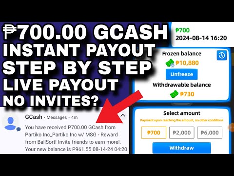 NO INVITES? LEGIT TIPS ₱700 GCASH GREEN MONEY LIVE PAYOUT SA BALL SORT APP GRABE INSTANT RECEIVE