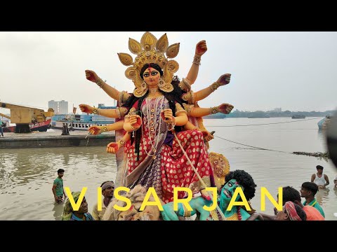 DURGA VISARJAN 2024|MA DURGA IDOL IMMERSION IN KOLKATA BABUGHAT|DURGA PUJA VISARJAN 2024