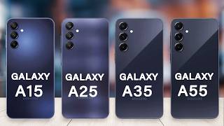 Samsung Galaxy A55 Vs Galaxy A35 Vs Galaxy A25 Vs Galaxy A15 Specs Review | Galaxy A Series 2024