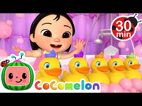 CoComelon Best Animal Songs! 🦆 Five Little Ducks & Kitty Cat Song + MORE CoComelon Nursery Rhymes