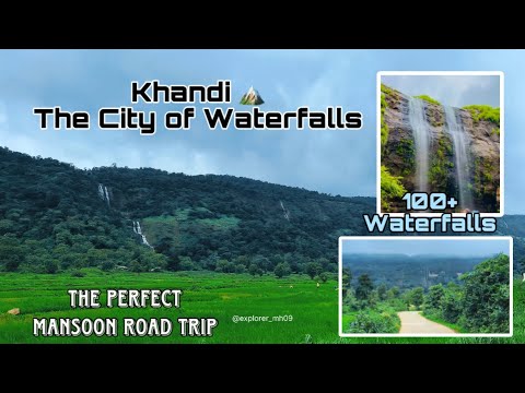 Khandi Point 🏔️ | 100+ Waterfalls 🌊 | Khandi Waterfall ❤️| Best Mansoon Road Trip 🏍️🫶🏻 #khandi