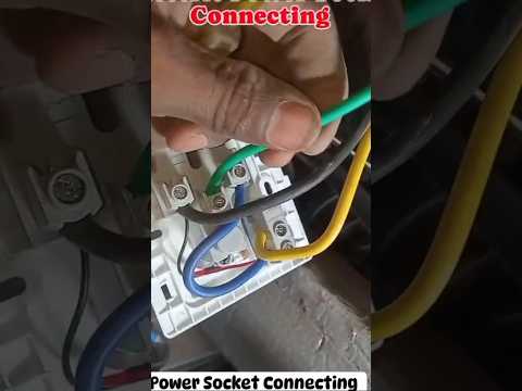 How to Connect Power Socket | 👷😭 Power Socket Connection #shorts