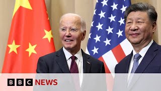 Joe Biden holds last meeting with China's President Xi as US president | BBC News