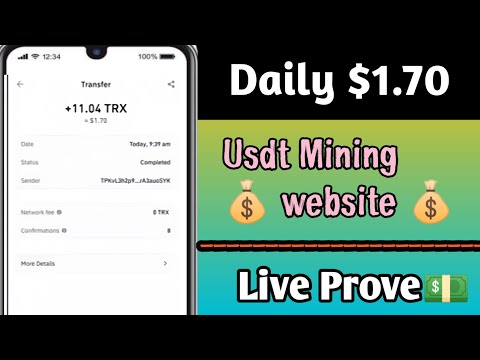 New Usdt Earning Site | Usdt Mining Site | New Investment Platform in 2024