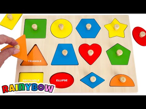 Lets Match 12 Shapes & 5 Colors with this Puzzle Activity