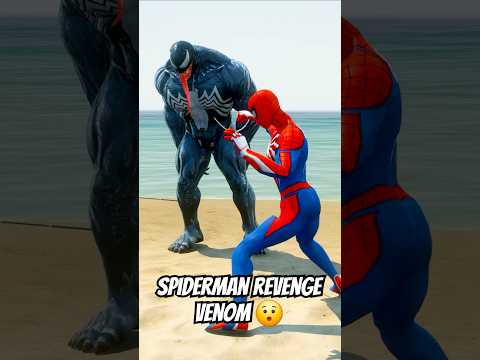 SPIDERMAN TAKES REVENGE FROM VENOM 😱 | #shorts #gta5