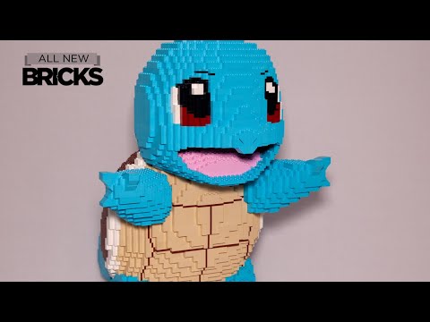 Life-Size Lego Pokemon Squirtle by Bricker Builds Hydro Turtle Speed Build