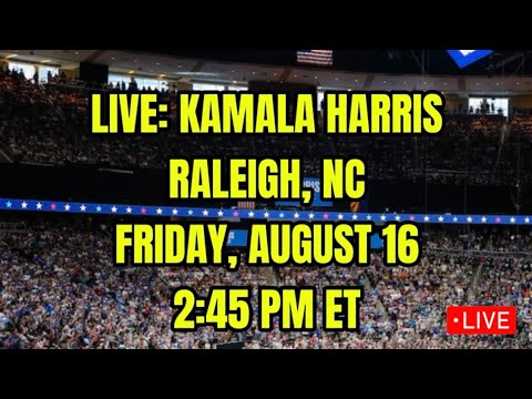 LIVE: Kamala Harris Campaigns in Raleigh, North Carolina