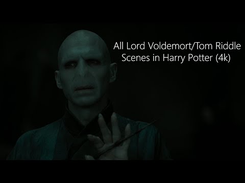 All Lord Voldemort/Tom Riddle Scenes | Harry Potter (4K ULTRA HD)