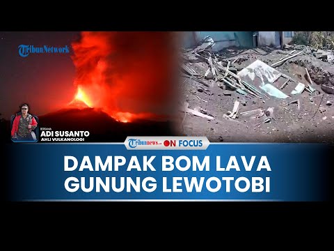 🔴Mengenal Bom Lava Gunung Lewotobi Laki-laki yang Timbulkan Lubang 12 Meter, Baru Pertama Terjadi