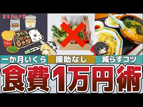 【ゆっくり解説】食費月1万でも美味しく平日手間なし！ズボラにもできる節約術とは【貯金 節約】