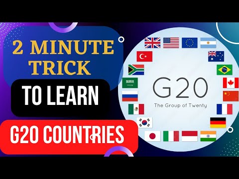 Easiest Trick To learn G 20 Countries  | UPSC BPSC STATE PCS Study HACKS