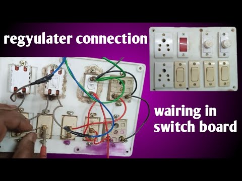 2regulater 2socket 5pin 4switch 1 indikater switch board connection