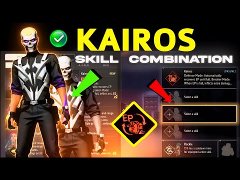 Kairos character cs rank combination | Kairos skill combination in free fire | Kairos ability 2024