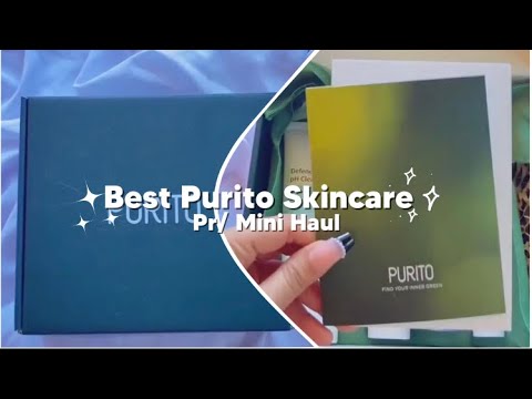 📦aesthetic unboxing: purito's pr• best selling korean skincare products ♡ mini haul🛍