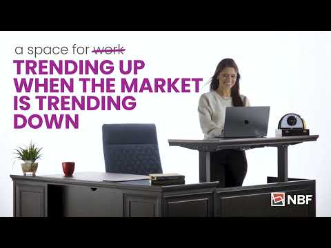 Trending Up When The Market is Trending Down | Statesman Adjustable Height Desk | NBF