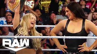 Liv Morgan, Raquel Rodriguez Attack Rhea Ripley, Tiffany Stratton | WWE Raw 10/14/24 | WWE on USA