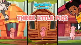 Three Little Pigs | Gracie’s Corner Hip-hop Story | Nursery Rhymes + Kids Songs