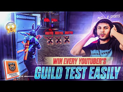 Top Gameplay Techniques - Win Every YouTuber's Guild Test Easily 🔥🥵 | How To Win Every Guild Test !!