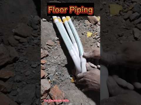 Electric floor piping || Electric Piping Techniques || The Electrician Skills