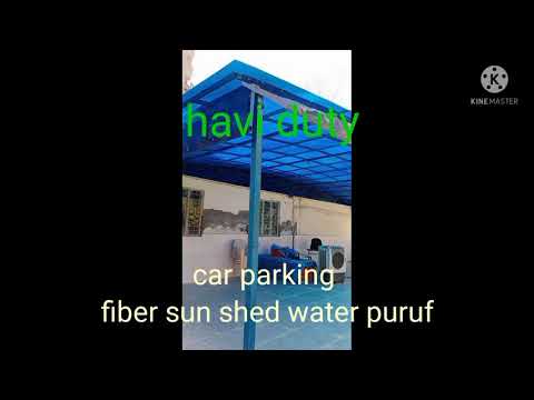 Car parking fiber sun shed