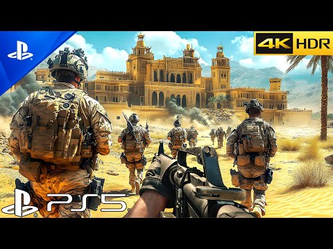 ATTACK ON Saddam Hussein's Palace BLACKOPS 6 REALISTIC Graphics Gameplay COD 4K60FPS