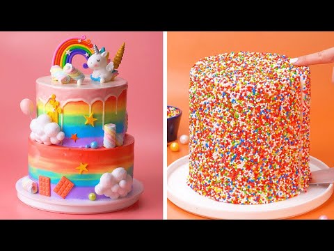 Tasty Rainbow Cake Decorating Ideas | Awesome DIY Homemade Cake Recipes