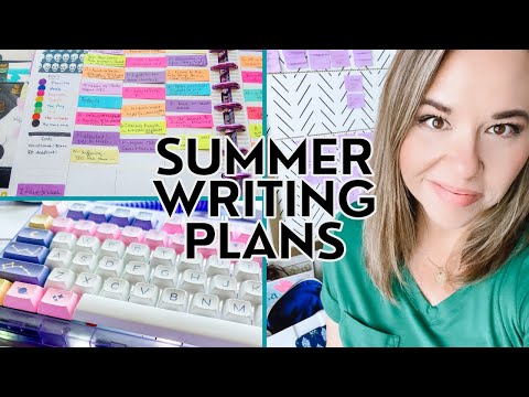 SUMMER WRITING PLAN 📖🩷 my summer writing goals and how to create a summer writing plan