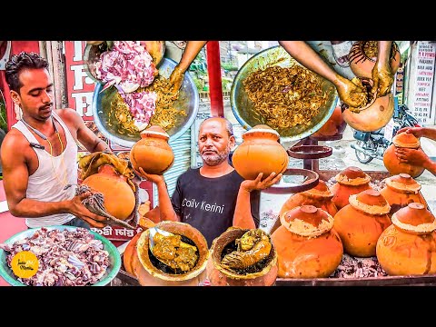 Most Viral Bihari Style Handi Mutton Thali Making Rs. 120/- Only l Hajipur Street Food