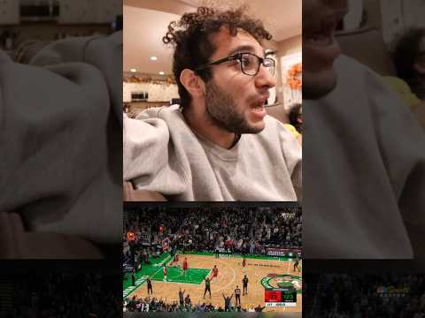 Reacting to Jayson Tatum game winning buzzer beater in OT 😭 #shorts