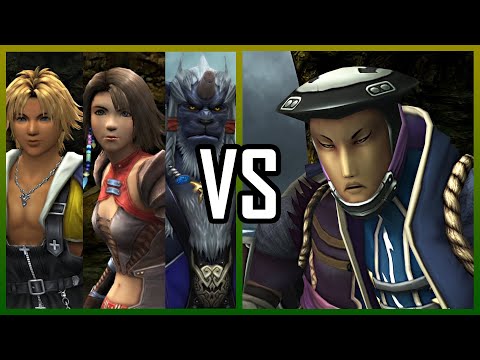 Tidus, Kimahri, and Yuna vs. Ormi and Logos | Final Fantasy X-2 HD Remaster