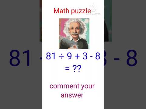 Math puzzle || #math #quizgame #quiz #mathematics #gkquestion